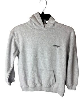 Represent Owner's Club Oversized Gray Sweatshirt Hoodie Top 5-6Yers